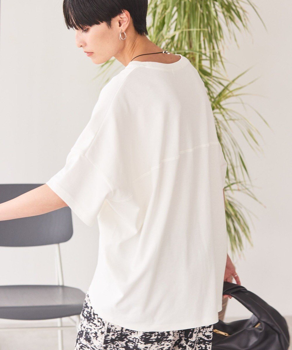 【アメリカンホリック/AMERICAN HOLIC】の【新色追加】【接触冷感】コクーンシルエットカットソー 人気、トレンドファッション・服の通販 founy(ファニー) 　ファッション　Fashion　レディースファッション　WOMEN　トップス・カットソー　Tops/Tshirt　シャツ/ブラウス　Shirts/Blouses　ロング / Tシャツ　T-Shirts　カットソー　Cut and Sewn　アメリカン　American　オレンジ　Orange　春　Spring　カットソー　Cut And Sew　スタイリッシュ　Stylish　ストレート　Straight　定番　Standard　人気　Popularity　S/S・春夏　Ss・Spring/Summer　おすすめ　Recommend　夏　Summer　 other-1|ID: prp329100004503963 ipo3291000000031785840