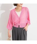 【クラフトスタンダードブティック/CRAFT STANDARD BOUTIQUE】のシアーニットカーディガン Pink|ID: prp329100004503990 ipo3291000000031984781