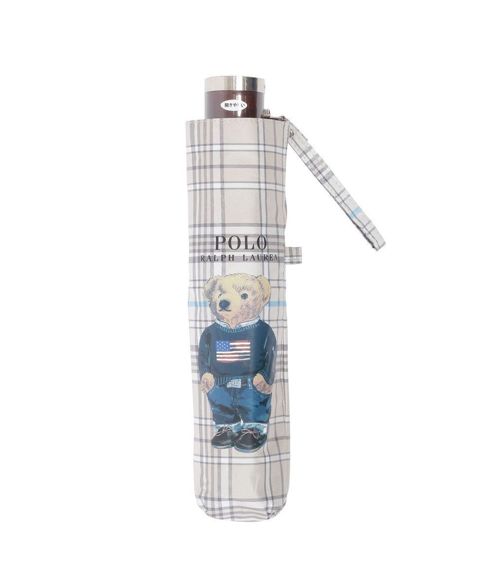 【ムーンバット/MOONBAT】のPOLO RALPH LAUREN 遮光 晴雨兼用 折りたたみ日傘 チェック ポロベア インテリア・キッズ・メンズ・レディースファッション・服の通販 founy(ファニー) 　ファッション　Fashion　レディースファッション　WOMEN　傘 / レイングッズ　Umbrellas/Rainwear　アイビー　Ivy　傘　Umbrella　チェック　Check　ニューヨーク　New York　人気　Popularity　日傘　Parasol　ワンポイント　One Point　おすすめ　Recommend　ベージュ|ID: prp329100004504012 ipo3291000000031828305
