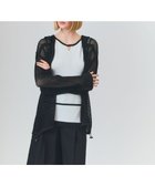 【グレース コンチネンタル/GRACE CONTINENTAL】のボーダーメッシュフーディ ブラック|ID: prp329100004504051 ipo3291000000032594416