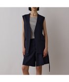【グレース コンチネンタル/GRACE CONTINENTAL】のストライプショートパンツ ネイビー|ID: prp329100004504053 ipo3291000000031829454