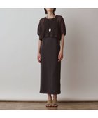【グレース コンチネンタル/GRACE CONTINENTAL】のメッシュレイヤードワンピース チャコール|ID: prp329100004504056 ipo3291000000031829460