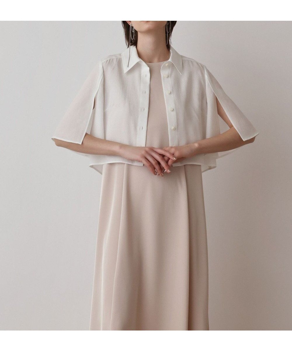 【グレース コンチネンタル/GRACE CONTINENTAL】のフレアスリーブシャツ 人気、トレンドファッション・服の通販 founy(ファニー) 　ファッション　Fashion　レディースファッション　Fashion for Women　トップス・カットソー　Cut & Sew Tops　シャツ・ブラウス・オフィスカジュアル　Elegant Blouses & Button-Ups　コンパクト　Compact, Small Size　ショート　Short, Short Length　スリット　Slit, Slit Detail　スリーブ　Sleeve, Long Sleeve / Short Sleeve　フレア　Flare, Flared　リネン　Linen, Linen Fabric　再入荷　Restock / Back in Stock　夏　Summer　春　Spring　S/S・春夏　SS, Spring/Summer, Warm Season　 other-1|ID: prp329100004504061 ipo3291000000032594433