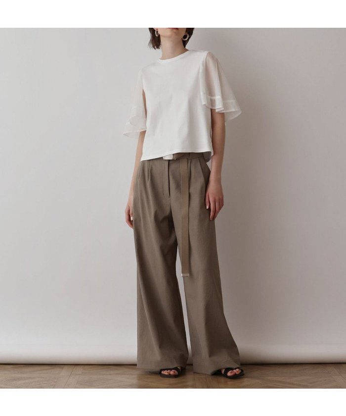 【グレース コンチネンタル/GRACE CONTINENTAL】のシアーケープカットトップ インテリア・キッズ・メンズ・レディースファッション・服の通販 founy(ファニー) https://founy.com/ ファッション Fashion レディースファッション WOMEN トップス・カットソー Tops/Tshirt シャツ/ブラウス Shirts/Blouses ロング / Tシャツ T-Shirts カットソー Cut and Sewn エレガント 上品 Elegant カットソー Cut And Sew シアー Sheer スリーブ Sleeve チュール Tulle フォーマル Formal 夏 Summer 定番 Standard 春 Spring S/S・春夏 Ss・Spring/Summer |ID: prp329100004504065 ipo3291000000031829478