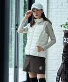 【23区 ゴルフ/NIJYUSANKU GOLF】の【WOMEN】ライトダウンベスト 軽量で動きやすい 見た目すっきり毛羽立たない薄手仕様 ホワイト系|ID: prp329100004504661 ipo3291000000031792707