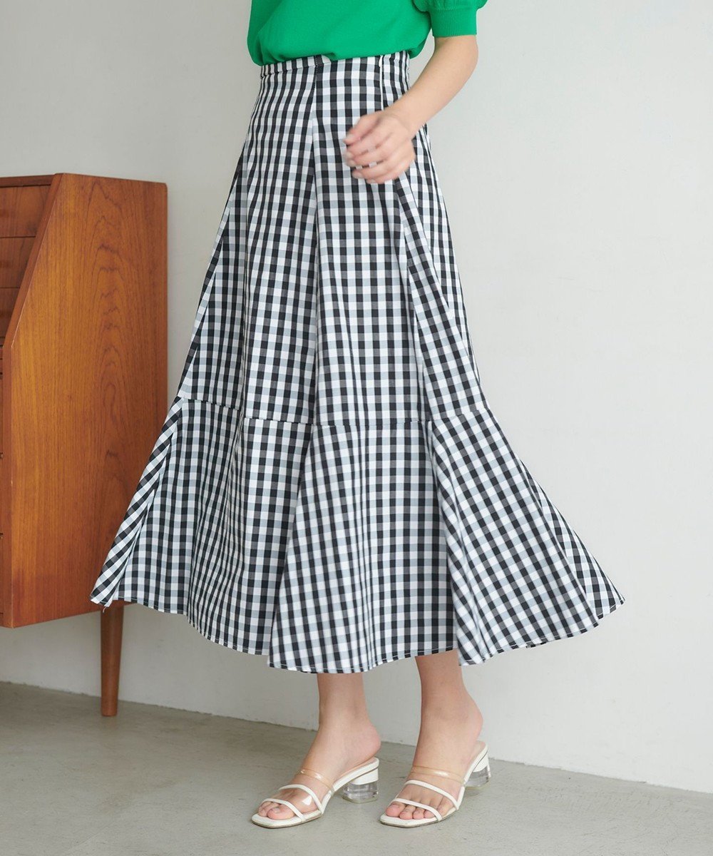 【フェルゥ/Feroux】の【洗える】ギンガムチェック スカート 人気、トレンドファッション・服の通販 founy(ファニー) 　ファッション　Fashion　レディースファッション　WOMEN　スカート　Skirt　ギャザー　Gather　ギンガム　Gingham　サンダル　Sandals　シューズ　Shoes　シンプル　Simple　スニーカー　Sneakers　チェック　Check　バレエ　Ballet　フレンチ　French　モノトーン　Monotone　夏　Summer　定番　Standard　春　Spring　S/S・春夏　Ss・Spring/Summer　洗える　Washable　 other-1|ID: prp329100004504714 ipo3291000000031972227