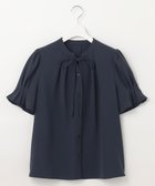【フェルゥ/Feroux】の【洗える】リボンスキッパー ブラウス ネイビー系|ID: prp329100004504723 ipo3291000000031793374
