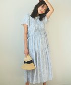 【フェルゥ/Feroux】の【洗える】フラワープリントドロスト ワンピース スカイブルー系3|ID: prp329100004504787 ipo3291000000034757556