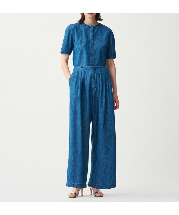 【アンクレイヴ/uncrave】の【手洗い可】ライトデニム ワイドパンツ インテリア・キッズ・メンズ・レディースファッション・服の通販 founy(ファニー) https://founy.com/ ファッション Fashion レディースファッション WOMEN パンツ Pants デニムパンツ Denim Pants 春 Spring ストーン Stone セットアップ Set Up デニム Denim ワイド Wide S/S・春夏 Ss・Spring/Summer 夏 Summer |ID: prp329100004504941 ipo3291000000031988258