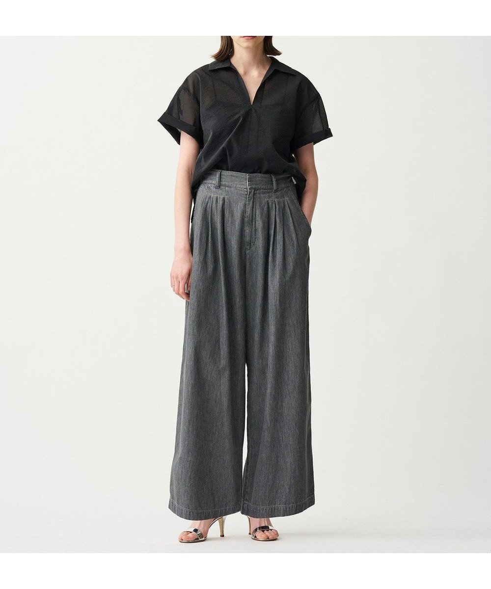 【アンクレイヴ/uncrave】の【手洗い可】ライトデニム ワイドパンツ インテリア・キッズ・メンズ・レディースファッション・服の通販 founy(ファニー) 　ファッション　Fashion　レディースファッション　WOMEN　パンツ　Pants　デニムパンツ　Denim Pants　春　Spring　ストーン　Stone　セットアップ　Set Up　デニム　Denim　ワイド　Wide　S/S・春夏　Ss・Spring/Summer　夏　Summer　グレー|ID: prp329100004504941 ipo3291000000031988260