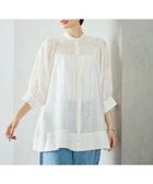 【ハッシュニュアンス/#Newans】の【金子綾さんインスタライブご紹介アイテム】(前後着用可能)ピンタックシアーブラウス ホワイト|ID: prp329100004504972 ipo3291000000033487549