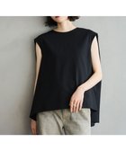 【ハッシュニュアンス/#Newans】の【洗える】スクエアシルエットノースリーブカットソー ブラック|ID: prp329100004504983 ipo3291000000033477275