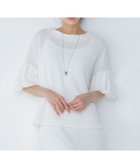 【ハッシュニュアンス/#Newans】の【金子綾さんインスタライブご紹介アイテム】【洗える/セットアップ可能】ふくれジャガード パフスリーブブラウス ホワイト|ID: prp329100004504985 ipo3291000000033404494