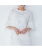 【ハッシュニュアンス/#Newans】の【金子綾さんインスタライブご紹介アイテム】【洗える/セットアップ可能】ふくれジャガード パフスリーブブラウス ホワイト|ID: prp329100004504985 ipo3291000000035870263