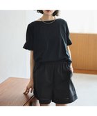 【ハッシュニュアンス/#Newans】の【6月中旬頃 通常発売予定】【乾燥機可能/接触冷感】タックスリーブカットソー ブラック|ID: prp329100004504991 ipo3291000000031795336