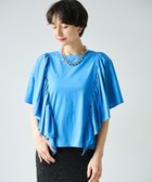 【ハッシュニュアンス/#Newans】の【6月中旬頃 通常発売予定】【乾燥機可能/接触冷感】ラッフルフリルカットソー ブルー|ID: prp329100004504995 ipo3291000000031795356