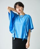 【ハッシュニュアンス/#Newans】の【乾燥機可能/接触冷感】ラッフルフリルカットソー ブルー|ID: prp329100004504995 ipo3291000000033088959
