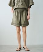 【ハッシュニュアンス/#Newans】の【5月下旬頃 通常発売予定】【洗える/セットアップ可能】ハシゴレースハーフパンツ カーキ|ID: prp329100004505007 ipo3291000000031795406