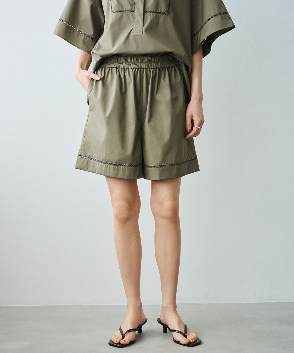 【ハッシュニュアンス/#Newans】の【洗える/セットアップ可能】ハシゴレースハーフパンツ インテリア・キッズ・メンズ・レディースファッション・服の通販 founy(ファニー) ファッション Fashion レディースファッション Fashion for Women セットアップ Matching Sets レディースパンツ・ボトムス Pants & Trousers / Bottoms パンツ Pants & Trousers ショートパンツ・ハーフパンツ High-Waisted & Relaxed Shorts 新作・新入荷 New Arrivals / New In おすすめ Recommended / Our Picks セットアップ Set-Up, Coordinated Outfit ハーフ Half, Half-Length ボトム Bottoms, Lower Wear レース Lace, Lace Fabric エレガント 上品 Elegant 夏 Summer 定番 Standard, Basic Item 春 Spring S/S・春夏 SS, Spring/Summer, Warm Season 洗える Machine Washable カーキ|ID: prp329100004505007 ipo3291000000033578034