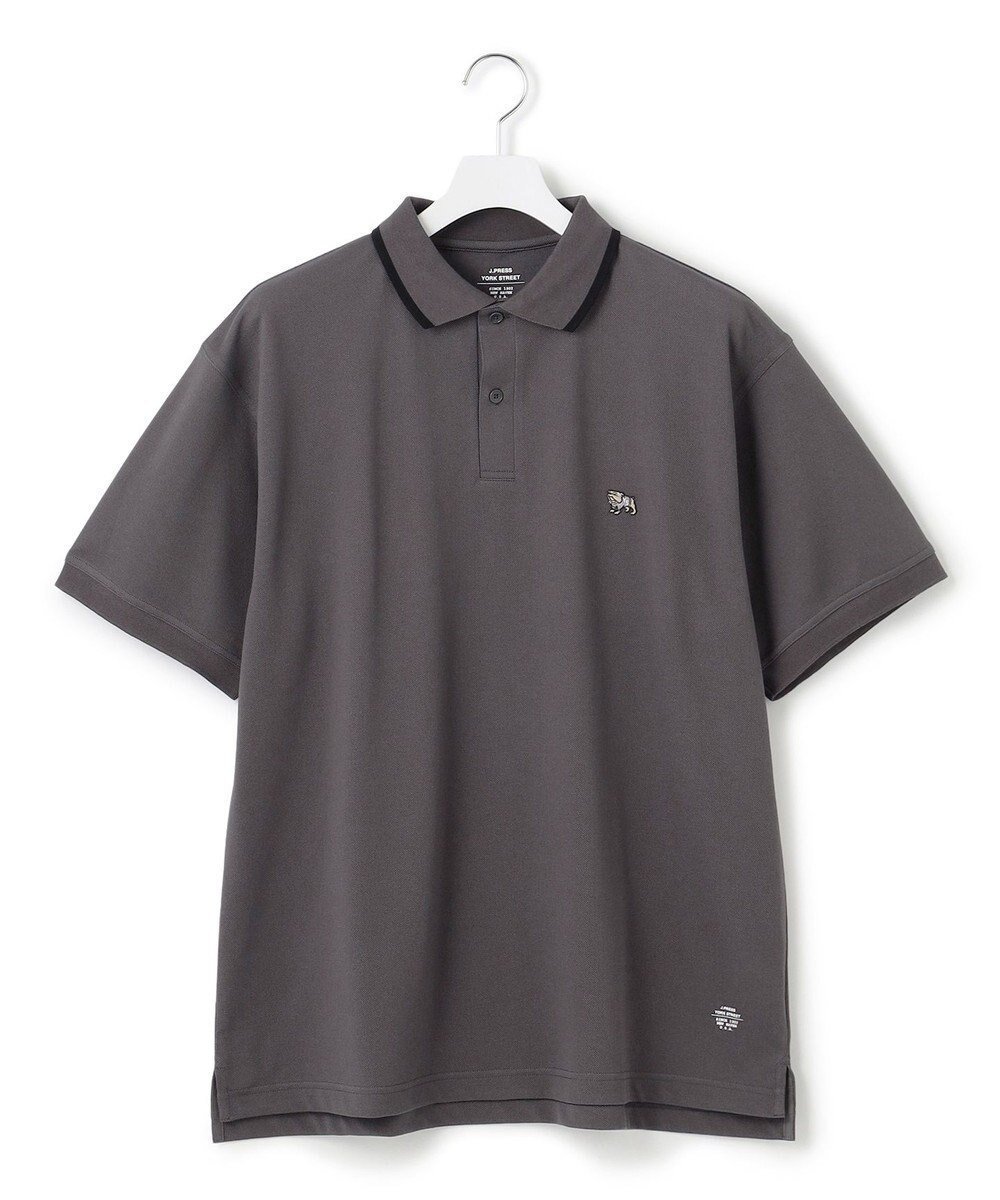【ジェイプレスヨークストリート/J.PRESS YORK STREET】の【UNISEX】ブルドックワンポイント ポロシャツ インテリア・キッズ・メンズ・レディースファッション・服の通販 founy(ファニー) 　ファッション　Fashion　レディースファッション　WOMEN　トップス・カットソー　Tops/Tshirt　シャツ/ブラウス　Shirts/Blouses　ポロシャツ　Polo Shirts　ユニセックス　Unisex　ポロシャツ　Polo Shirt　ワンポイント　One Point　夏　Summer　定番　Standard　春　Spring　S/S・春夏　Ss・Spring/Summer　鹿の子　Pique　グレー系|ID: prp329100004505046 ipo3291000000031795744