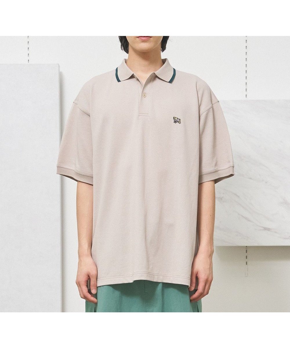 【ジェイプレスヨークストリート/J.PRESS YORK STREET】の【UNISEX】ブルドックワンポイント ポロシャツ インテリア・キッズ・メンズ・レディースファッション・服の通販 founy(ファニー) 　ファッション　Fashion　レディースファッション　Ladies' Fashion Online　トップス・カットソー　Tops/Tshirt　シャツ/ブラウス　Shirts/Blouses　ポロシャツ　Polo Shirts　ユニセックス　Unisex　ポロシャツ　Polo Shirt　ワンポイント　One Point　夏　Summer　定番　Standard　春　Spring　S/S・春夏　Ss・Spring/Summer　鹿の子　Pique　ライトグレー系|ID: prp329100004505046 ipo3291000000032659870