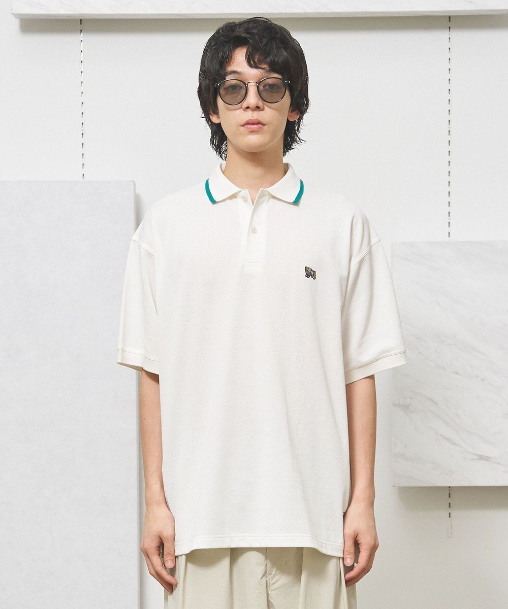 【ジェイプレスヨークストリート/J.PRESS YORK STREET】の【UNISEX】ブルドックワンポイント ポロシャツ インテリア・キッズ・メンズ・レディースファッション・服の通販 founy(ファニー) 　ファッション　Fashion　レディースファッション　Ladies' Fashion Online　トップス・カットソー　Tops/Tshirt　シャツ/ブラウス　Shirts/Blouses　ポロシャツ　Polo Shirts　ユニセックス　Unisex　ポロシャツ　Polo Shirt　ワンポイント　One Point　夏　Summer　定番　Standard　春　Spring　S/S・春夏　Ss・Spring/Summer　鹿の子　Pique　ホワイト系|ID: prp329100004505046 ipo3291000000032659872