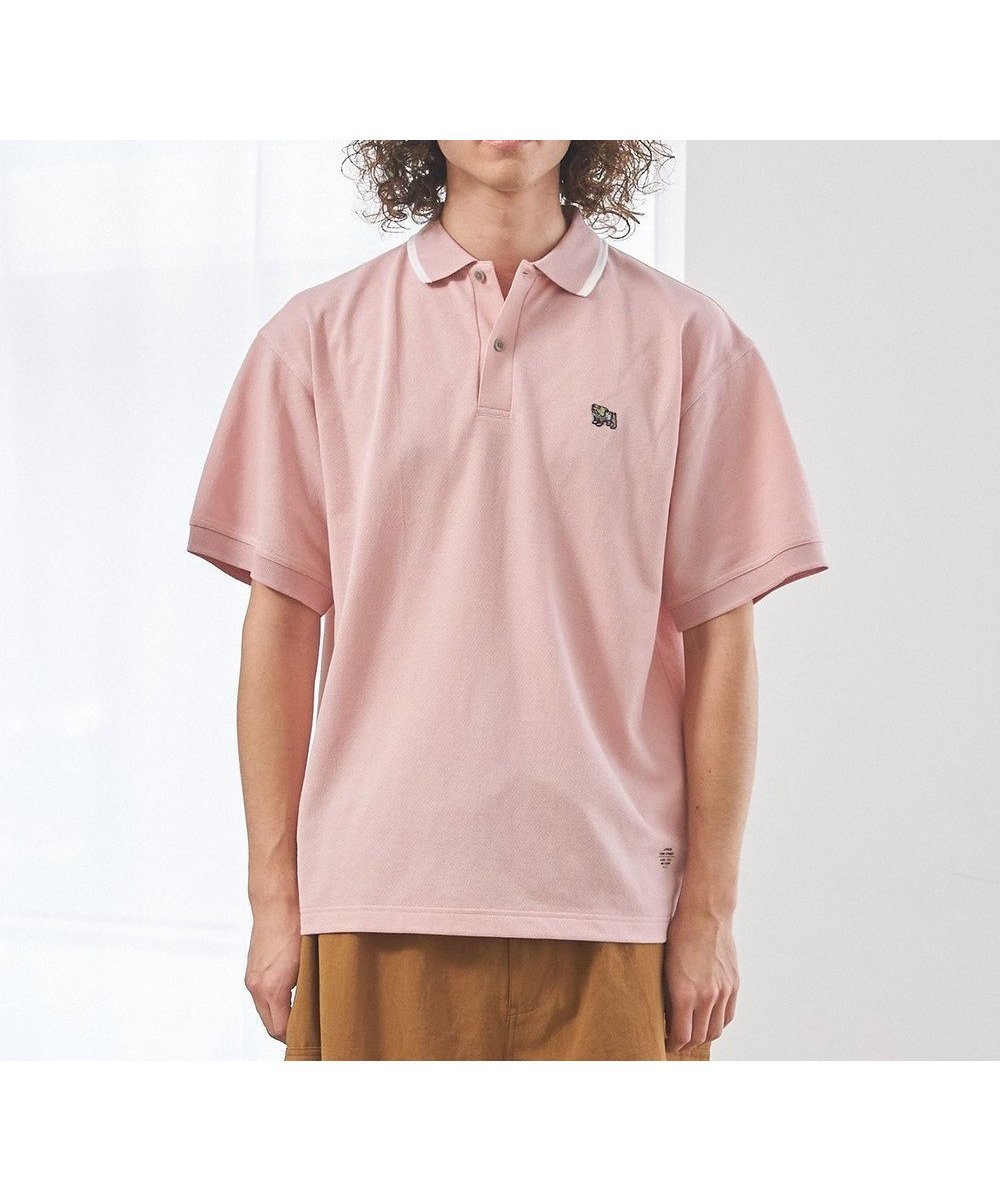 【ジェイプレスヨークストリート/J.PRESS YORK STREET】の【UNISEX】ブルドックワンポイント ポロシャツ インテリア・キッズ・メンズ・レディースファッション・服の通販 founy(ファニー) 　ファッション　Fashion　レディースファッション　Ladies' Fashion Online　トップス・カットソー　Tops/Tshirt　シャツ/ブラウス　Shirts/Blouses　ポロシャツ　Polo Shirts　ユニセックス　Unisex　ポロシャツ　Polo Shirt　ワンポイント　One Point　夏　Summer　定番　Standard　春　Spring　S/S・春夏　Ss・Spring/Summer　鹿の子　Pique　ピンク系|ID: prp329100004505046 ipo3291000000032659876
