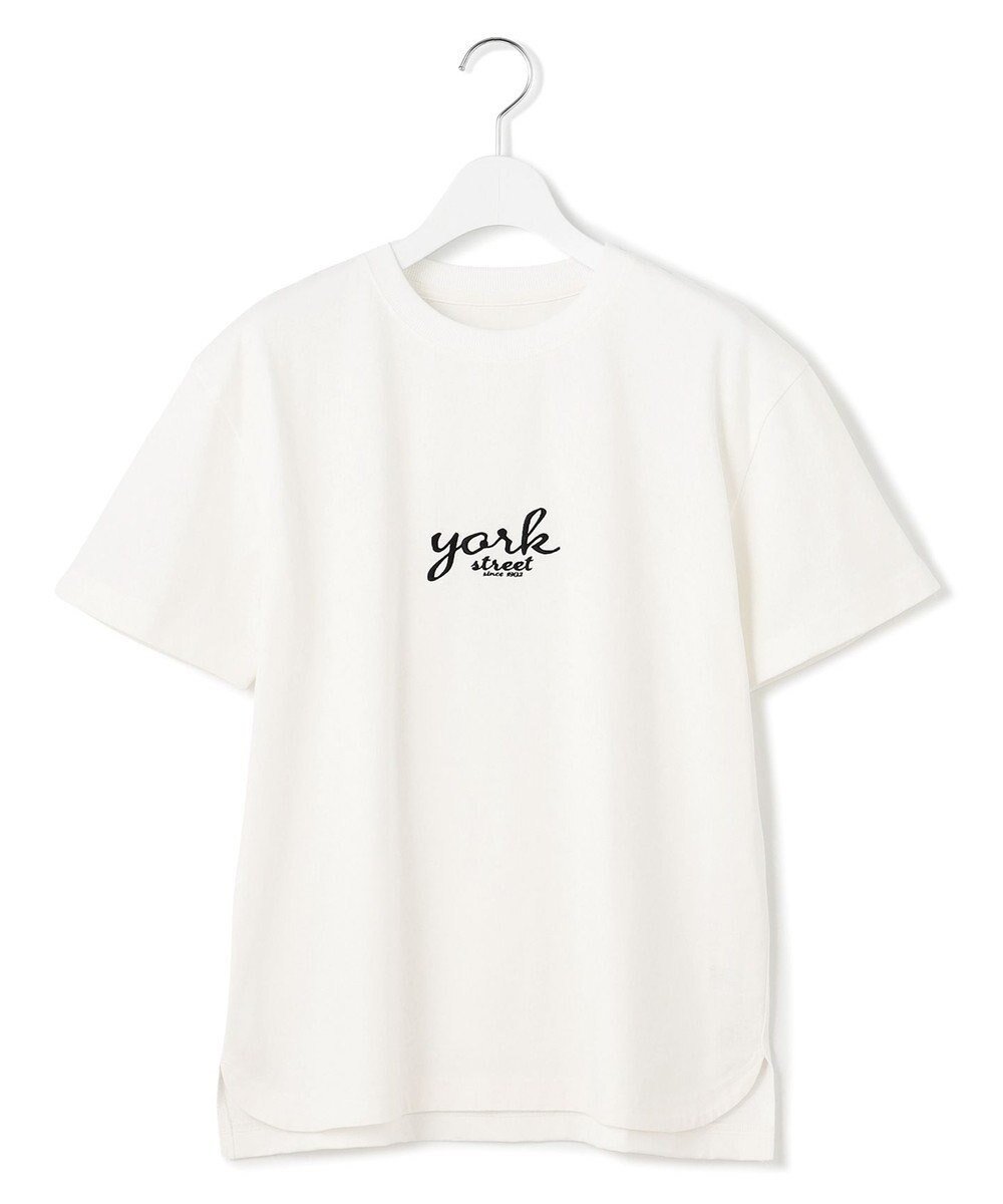【ジェイプレスヨークストリート/J.PRESS YORK STREET】の【WOMEN】ベーシックロゴ Tシャツ 人気、トレンドファッション・服の通販 founy(ファニー) 　ファッション　Fashion　レディースファッション　WOMEN　トップス・カットソー　Tops/Tshirt　シャツ/ブラウス　Shirts/Blouses　ロング / Tシャツ　T-Shirts　カットソー　Cut and Sewn　アメリカン　American　春　Spring　カットソー　Cut And Sew　フロント　Front　ベーシック　Basic　半袖　Short Sleeve　ワンポイント　One Point　S/S・春夏　Ss・Spring/Summer　夏　Summer　 other-1|ID: prp329100004505047 ipo3291000000031795754
