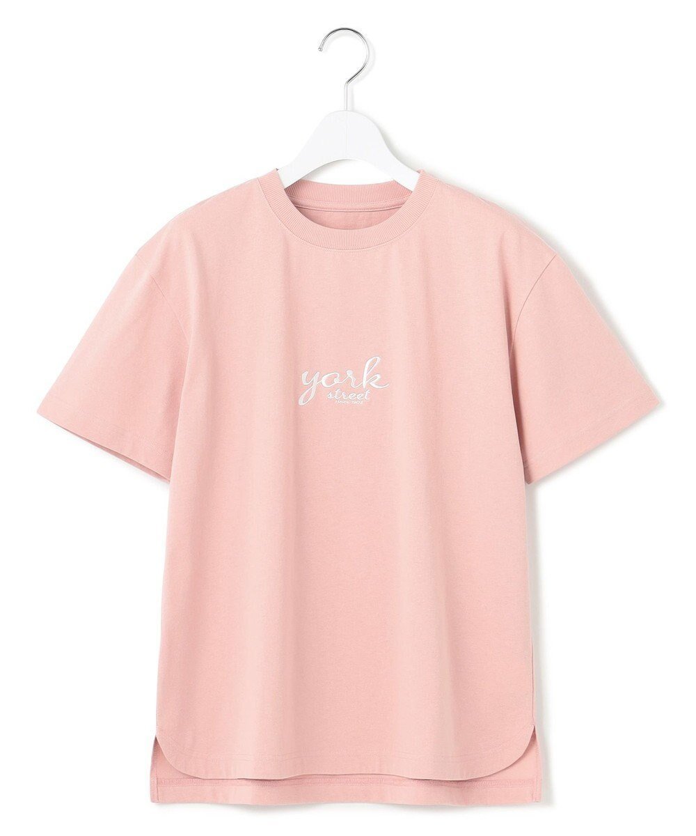 【ジェイプレスヨークストリート/J.PRESS YORK STREET】の【WOMEN】ベーシックロゴ Tシャツ インテリア・キッズ・メンズ・レディースファッション・服の通販 founy(ファニー) 　ファッション　Fashion　レディースファッション　Ladies' Fashion Online　トップス・カットソー　Tops/Tshirt　シャツ/ブラウス　Shirts/Blouses　ロング / Tシャツ　T-Shirts　カットソー　Cut and Sewn　アメリカン　American　カットソー　Cut And Sew　フロント　Front　ベーシック　Basic　ワンポイント　One Point　半袖　Short Sleeve　夏　Summer　春　Spring　S/S・春夏　Ss・Spring/Summer　ピンク系|ID: prp329100004505047 ipo3291000000032686051