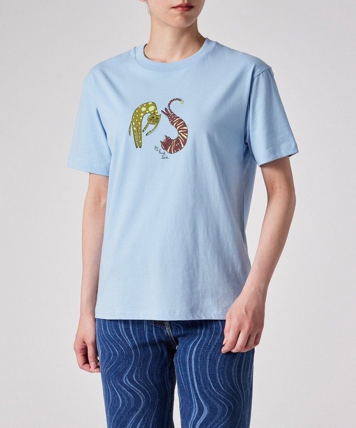 【ポール スミス/Paul Smith】のPSアニマル 半袖Tシャツ インテリア・キッズ・メンズ・レディースファッション・服の通販 founy(ファニー) https://founy.com/ ファッション Fashion レディースファッション Fashion for Women トップス・カットソー Cut & Sew Tops シャツ・ブラウス・オフィスカジュアル Elegant Blouses & Button-Ups ロングTシャツ・Tシャツ Longline T-Shirts & Tees カットソー・ベーシックTシャツ Cut-and-Sewn Tops / Stretch Tees & Basics アニマル Animal Print カットソー Cut and Sewn Top ドット Polka Dot, Dot Pattern リラックス Relax, Relaxed Fit ワーク Workwear, Utility Style 半袖 Short Sleeve, Half Sleeve 夏 Summer S/S・春夏 SS, Spring/Summer, Warm Season 猫 Cat, Kitty A/W・秋冬 Autumn/Winter |ID: prp329100004505051 ipo3291000000032741054