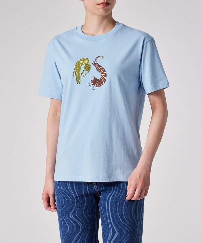 【ポール スミス/Paul Smith】のPSアニマル 半袖Tシャツ インテリア・キッズ・メンズ・レディースファッション・服の通販 founy(ファニー) https://founy.com/ ファッション Fashion レディースファッション Fashion for Women トップス・カットソー Cut & Sew Tops シャツ・ブラウス・オフィスカジュアル Elegant Blouses & Button-Ups ロングTシャツ・Tシャツ Longline T-Shirts & Tees カットソー・ベーシックTシャツ Cut-and-Sewn Tops / Stretch Tees & Basics アニマル Animal Print カットソー Cut and Sewn Top ドット Polka Dot, Dot Pattern リラックス Relax, Relaxed Fit ワーク Workwear, Utility Style 半袖 Short Sleeve, Half Sleeve 夏 Summer S/S・春夏 SS, Spring/Summer, Warm Season 猫 Cat, Kitty A/W・秋冬 Autumn/Winter |ID: prp329100004505051 ipo3291000000033174576