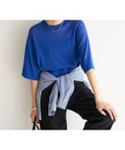 【アンフィーロ 自由区/UNFILO】の【接触冷感/洗える】フロスティコットン クロップド プルオーバー ブルー|ID: prp329100004505062 ipo3291000000031910238