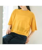 【アンフィーロ 自由区/UNFILO】の【接触冷感/洗える】フロスティコットン クロップド プルオーバー マリーゴールド|ID: prp329100004505062 ipo3291000000032539785