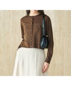 【アンフィーロ 自由区/UNFILO】の【接触冷感/洗える】フロスティコットン クロップド カーディガン ブラウン|ID: prp329100004505066 ipo3291000000032537977
