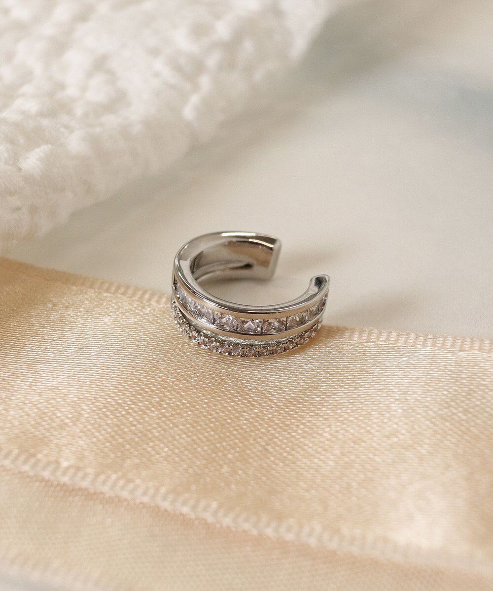 【ティアクラッセ/Tiaclasse】のツーラインイヤカフ インテリア・キッズ・メンズ・レディースファッション・服の通販 founy(ファニー) 　ファッション　Fashion　レディースファッション　Fashion for Women　ジュエリー　Jewelry　ファッションリング　Fashion Rings　イヤリング・フープ・ドロップタイプ　Hoop, Drop & Clip Earrings　おすすめ　Recommended / Our Picks　アクセサリー　Fashion Accessories　イヤリング　Earrings　イヤーカフ　Ear Cuffs　カッティング　Cutting Detail　フープ　Hoop, Hoop Earrings　シルバー|ID: prp329100004505080 ipo3291000000035574787