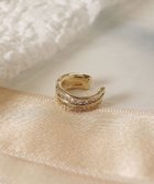 【ティアクラッセ/Tiaclasse】のツーラインイヤカフ ゴールド|ID: prp329100004505080 ipo3291000000035574788