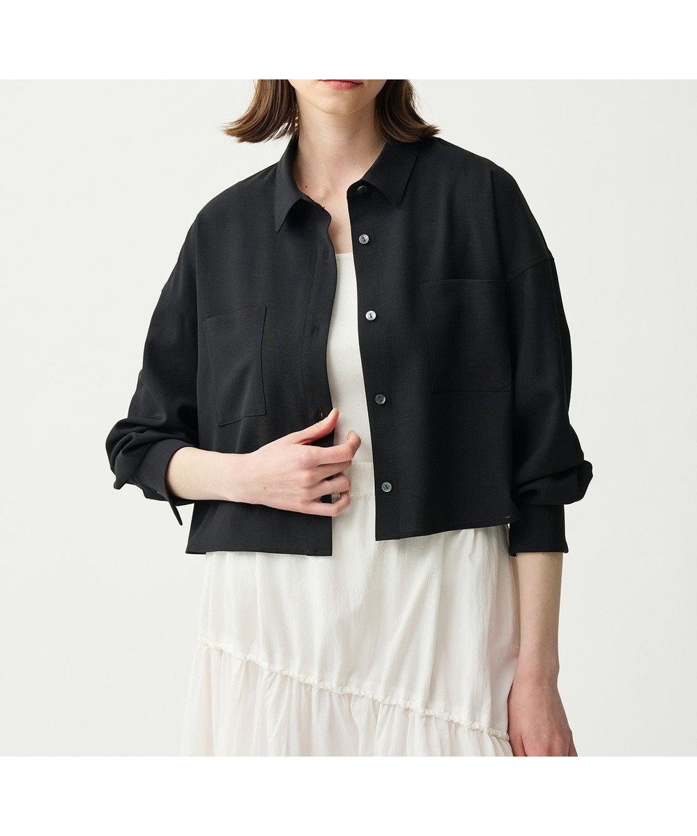 【アンクレイヴ/uncrave】の新色追加!ドライタッチトロ ショートシャツ インテリア・キッズ・メンズ・レディースファッション・服の通販 founy(ファニー) ファッション Fashion レディースファッション Fashion for Women トップス・カットソー Cut & Sew Tops シャツ・ブラウス・オフィスカジュアル Elegant Blouses & Button-Ups 春 Spring 洗える Machine Washable ショート Short, Short Length センター Center, Center Line トレンド Trend, Trending Now ドロップ Drop Shoulder, Dropped Style 定番 Standard, Basic Item ノースリーブ Sleeveless, No-Sleeve パッチ Patch, Appliqué ポケット Pocket, Pocket Detail S/S・春夏 SS, Spring/Summer, Warm Season 夏 Summer ブラック|ID: prp329100004505090 ipo3291000000033711000