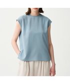 【アンクレイヴ/uncrave】の【接触冷感・防しわ・洗濯機洗い可】ドライタッチトロ ノースリーブブラウス アッシュブルー|ID: prp329100004505093 ipo3291000000031796090