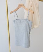 【アメリカンホリック/AMERICAN HOLIC】のカップ付き ラメリブキャミソール Light Gray|ID: prp329100004505126 ipo3291000000032760502