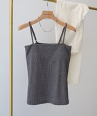 【アメリカンホリック/AMERICAN HOLIC】のカップ付き ラメリブキャミソール Charcoal Gray|ID: prp329100004505126 ipo3291000000032760503