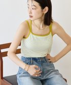 【アメリカンホリック/AMERICAN HOLIC】のカップ付き バッククロスボーダーキャミソール Blue|ID: prp329100004505129 ipo3291000000032775663