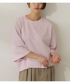 【アメリカンホリック/AMERICAN HOLIC】のピグメント加工ミニ裏毛半袖プルオーバー Pink|ID: prp329100004505131 ipo3291000000032342920