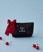 【メゾンドフルール/Maison de FLEUR】のチェリー刺繍ポーチ Black|ID: prp329100004505167 ipo3291000000031796487