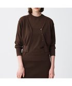 【アンクレイヴ/uncrave】の【接触冷感・手洗い可】シアーニット 2WAYカーディガン ブラウン|ID: prp329100004505176 ipo3291000000032564015