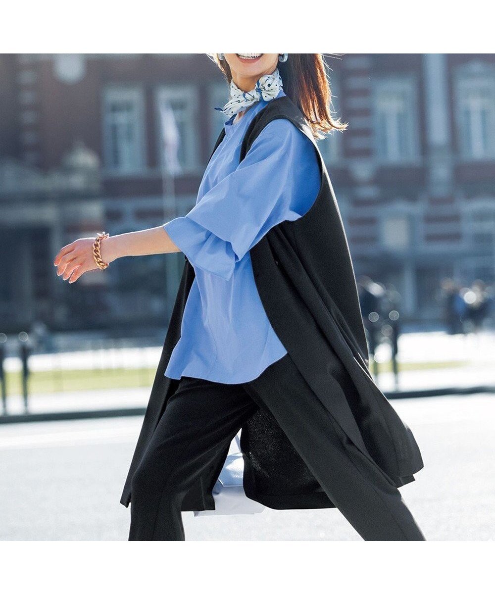 【アンフィーロ 自由区/UNFILO】の【ストレッチ/洗える】BEAUTY MOVE ダブルボタンジレ 人気、トレンドファッション・服の通販 founy(ファニー) 　ファッション　Fashion　レディースファッション　WOMEN　アウター　Coat Outerwear　ジャケット　Jackets　洗える　Washable　コラボ　Collaboration　ジャケット　Jacket　ジャージー　Jersey　ジョーゼット　Georgette　ストレッチ　Stretch　セットアップ　Set Up　雑誌　Magazine　ダブル　Double　マニッシュ　Mannish　ロング　Long　A/W・秋冬　Aw・Autumn/Winter・Fw・Fall-Winter　S/S・春夏　Ss・Spring/Summer　おすすめ　Recommend　夏　Summer　2024年　2024　2024春夏・S/S　Ss,Spring/Summer,2024　 other-1|ID: prp329100004506240 ipo3291000000031805706