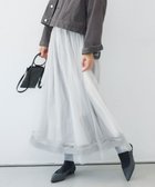 【自由区/JIYU-KU】の【カタログ掲載・洗える】チュールエンブロイダリー スカート ライトグレー|ID: prp329100004506256 ipo3291000000031967549