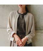 【ティアクラッセ/Tiaclasse】の【洗える】ソフトダンボールジャケット グレージュ|ID: prp329100004506339 ipo3291000000031976178