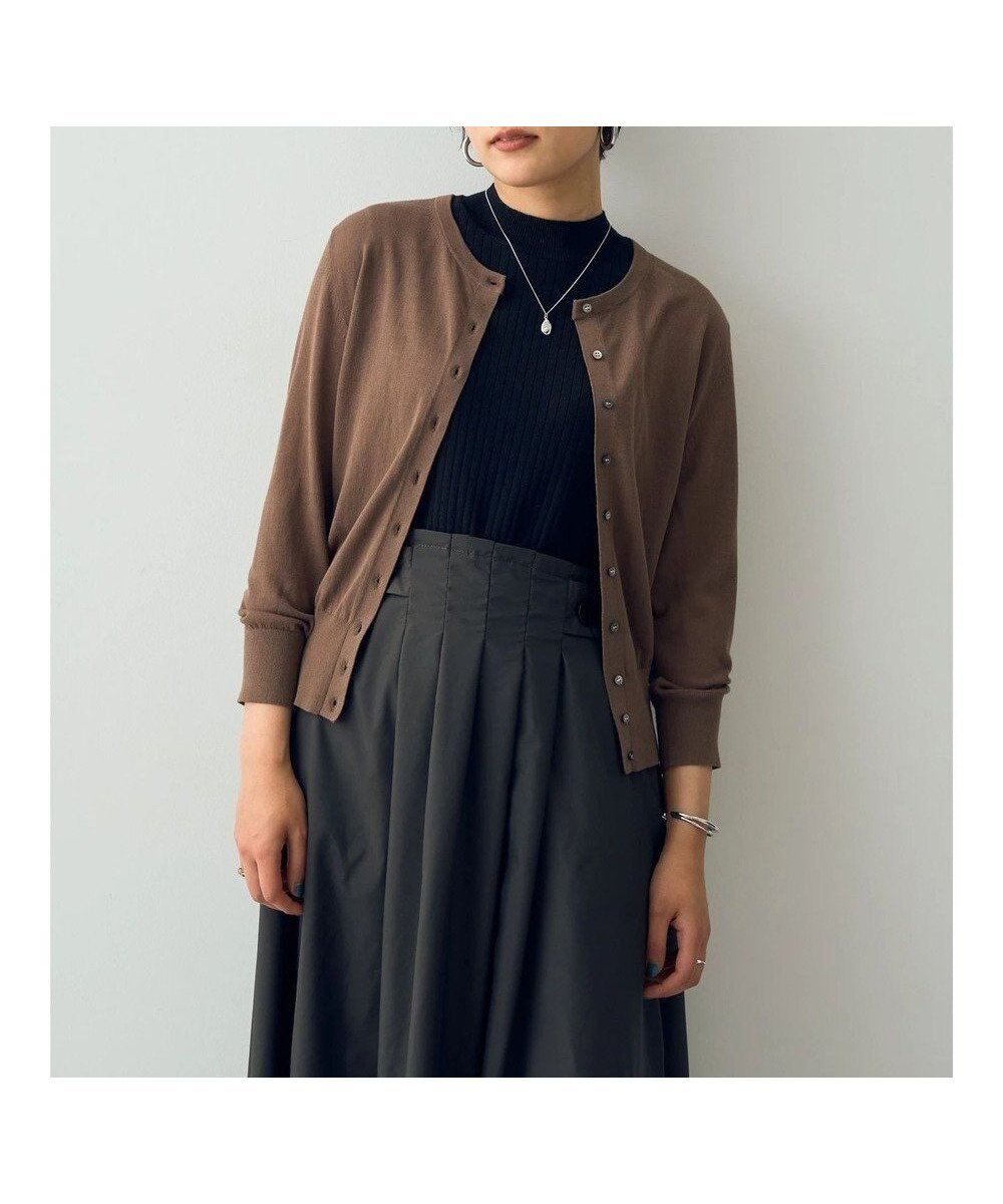 【イェッカ ヴェッカ/YECCA VECCA】のUVカットマシンウォッシャブルカーディガン インテリア・キッズ・メンズ・レディースファッション・服の通販 founy(ファニー) 　ファッション　Fashion　レディースファッション　WOMEN　トップス・カットソー　Tops/Tshirt　カーディガン　Cardigans　おすすめ　Recommend　カーディガン　Cardigan　ポケット　Pocket　夏　Summer　春　Spring　S/S・春夏　Ss・Spring/Summer　洗える　Washable　羽織　Haori　Brown|ID: prp329100004506397 ipo3291000000031978251