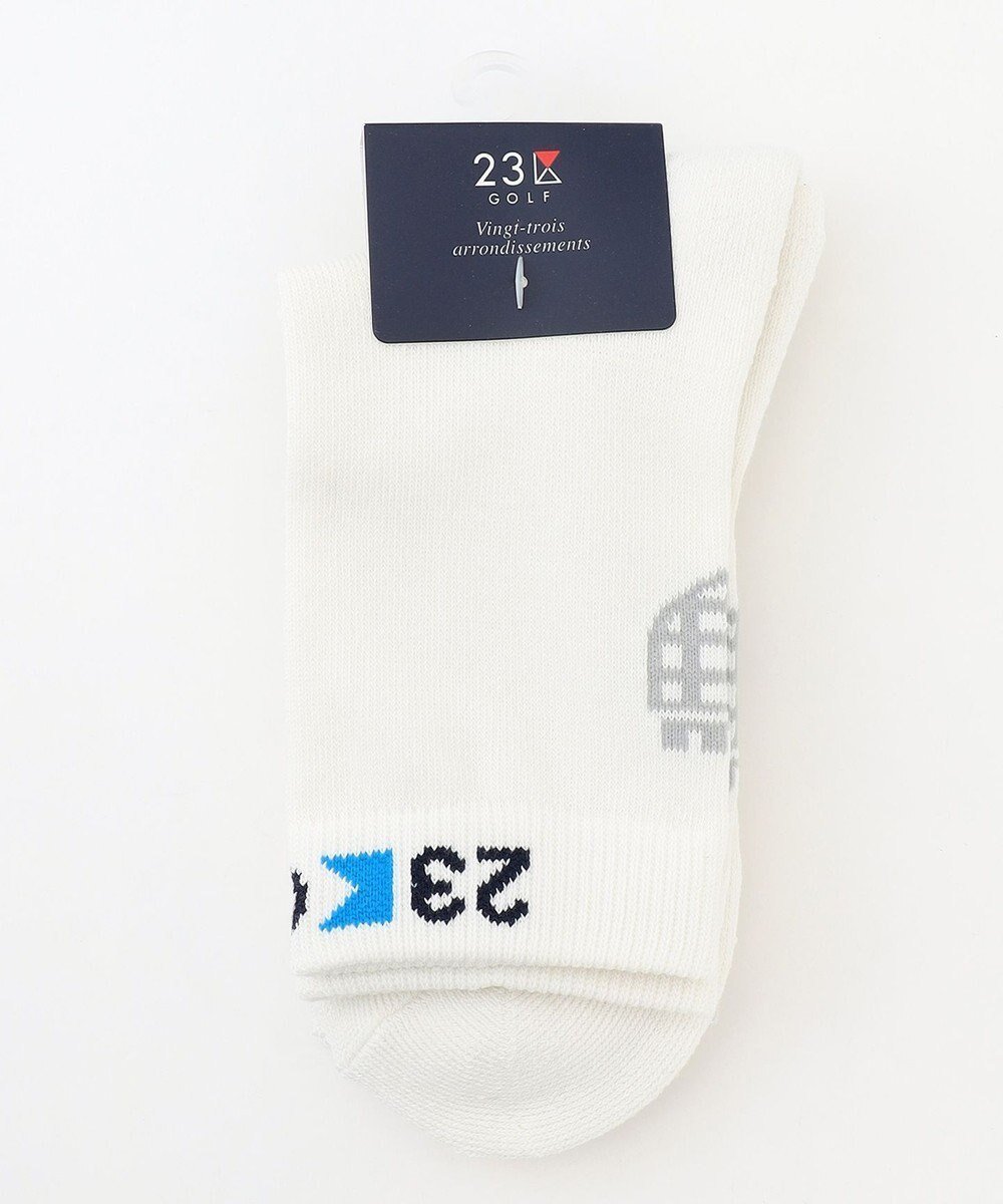 【23区 ゴルフ/NIJYUSANKU GOLF】の【WOMEN】レギュラーソックス インテリア・キッズ・メンズ・レディースファッション・服の通販 founy(ファニー) 　ファッション　Fashion　レディースファッション　WOMEN　ソックス　Socks　レッグウェア　Legwear　ゴルフ　Golf　クッション　Cushion　ソックス　Socks　モチーフ　Motif　レギュラー　Regular　今季　This Season　ホワイト系|ID: prp329100004506543 ipo3291000000031810669