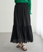 【イェッカ ヴェッカ/YECCA VECCA】のアイレット刺繍ギャザーフレアスカート Black|ID: prp329100004506657 ipo3291000000031811674